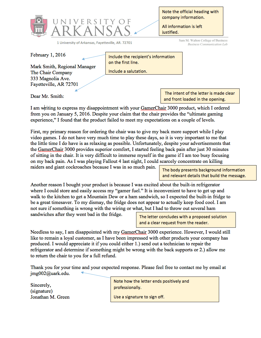 Formatting Of A Letter from wordpressua.uark.edu