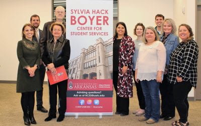 Sylvia Hack Boyer Visits Advising Center Named in Her Honor
