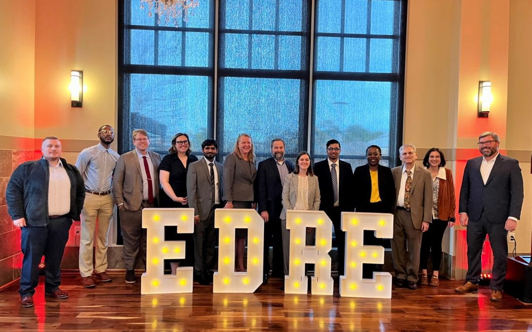 Department of Education Reform faculty and doctoral students at the Educate to Elevate Conference in Little Rock.