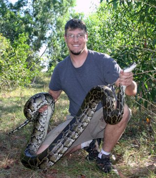 Chasing Burmese Pythons in the Florida Everglades