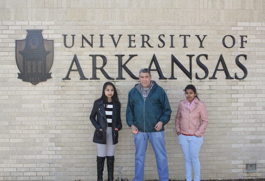 International Students Spend a Semester in Arkansas Studying Slime Molds