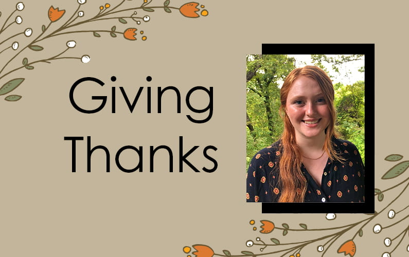 Give Thanks Supports English and Philosophy Major Pursing Dream of Becoming a Law Librarian