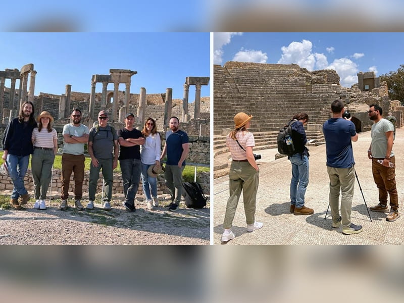World Languages Researchers Take 360-Degree Photography of Ancient Sites in Tunisia