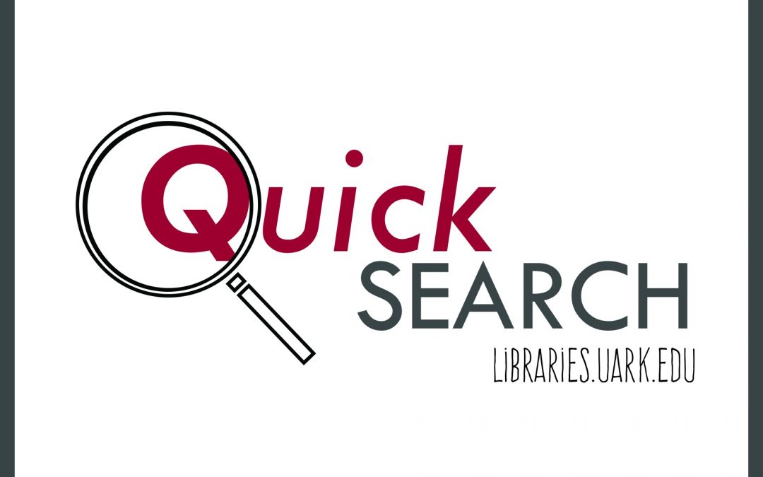 Jump Start Your Research with QuickSearch!