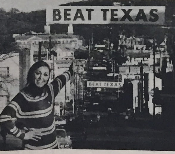 Beat Texas on Dickson Street.