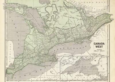 Map of Canada West