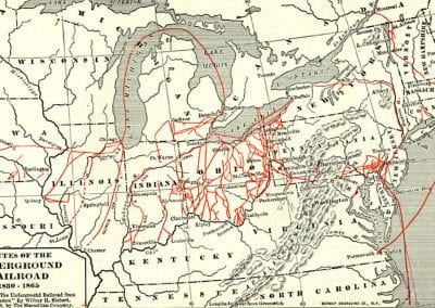 Underground railroad map
