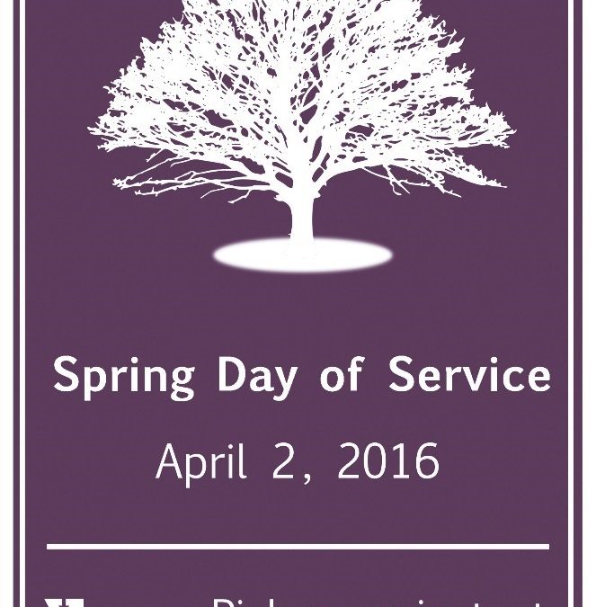 Spring Day of Service is 3 Days Away