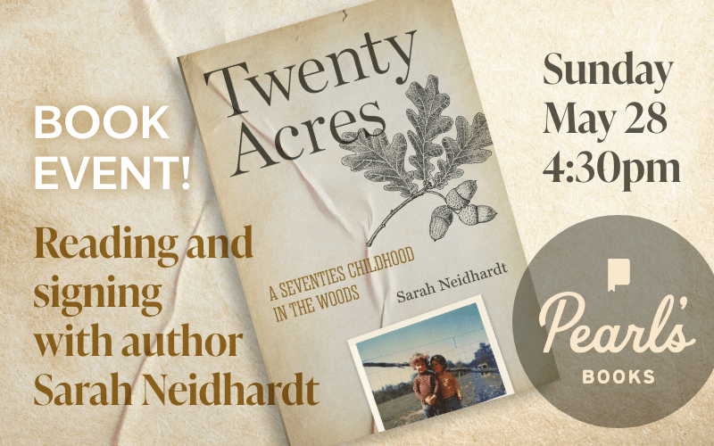 Sarah Neidhardt at Pearl’s Books on May 28